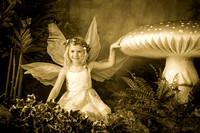 A fairy in sepia