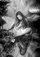 A fairy in Black and White